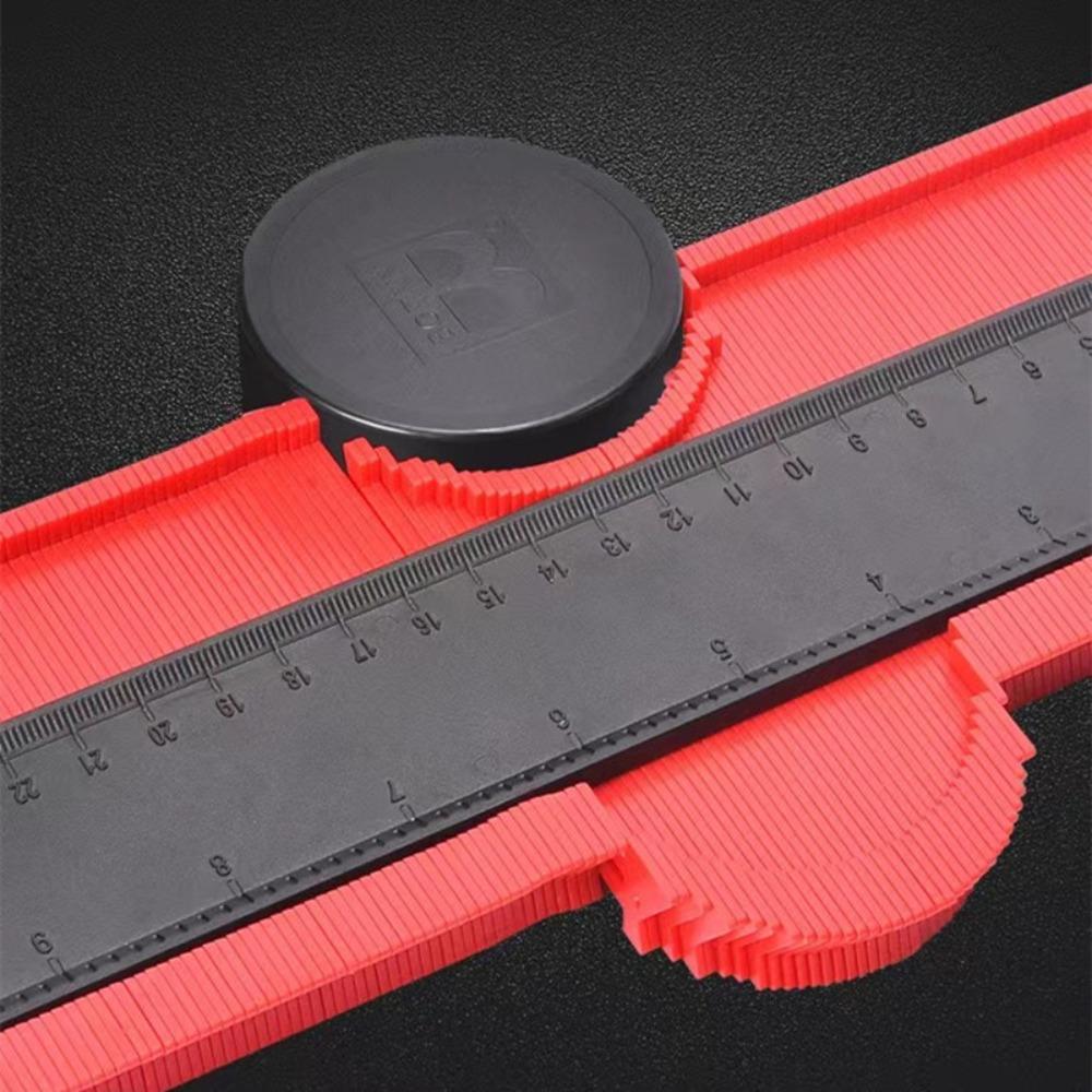Plastic Shape Contour Gauge Zinc Zinc Alloy Edge Angle Ruler Durable Profile Measuring Tool  For Wood Working