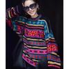 Spring Women Colorful Pink Sweaters Knitting Basic Fashion O-Neck Style Loose Pullover Sweater