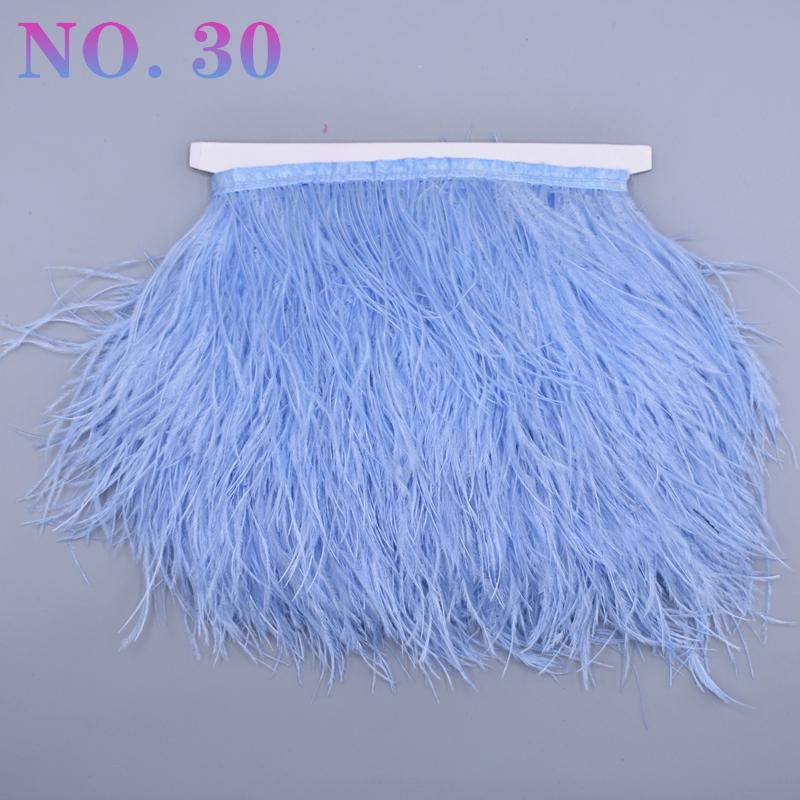 10 metrů barevná stuha z pštrosího peří 8-10 cm páska ozdoby šití kostým pštrosí peří ozdoba třásně sukně oblečení DIY dekor