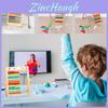Wooden Math Tool For Kids 10-level Counting Frame Enhance Cognitive Skills Hand-eye Coordination Interactive Toy Parent-child Communication Qm-521