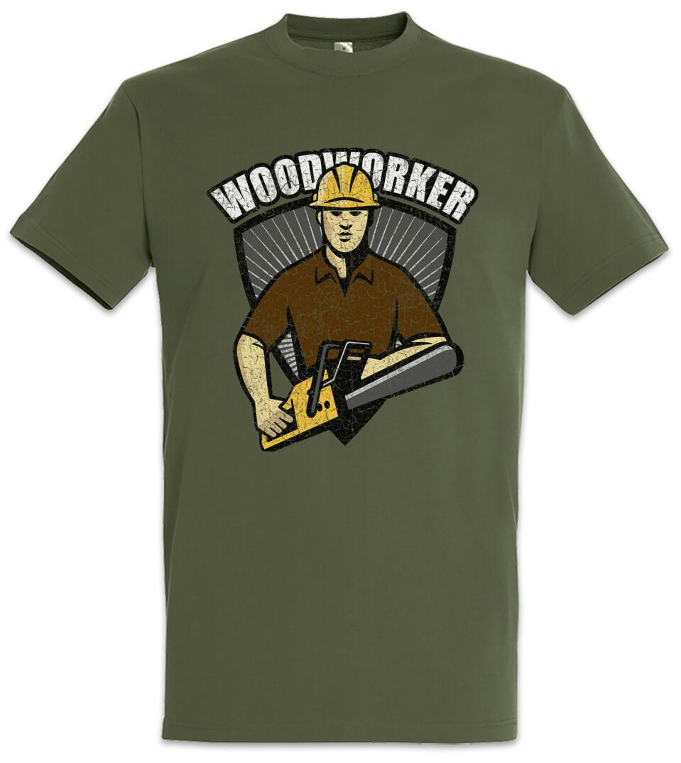 Woodworker IV T-Shirt Lumberjack Woodcutter Woodsman Woodmann Cutter XL