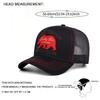 2025 Creative New Baseball Hat STETSON Red Bear Truck Hat Outdoor Sports Sunshade Hat Street Hip Hop Hat Daily Commuter Net Hat
