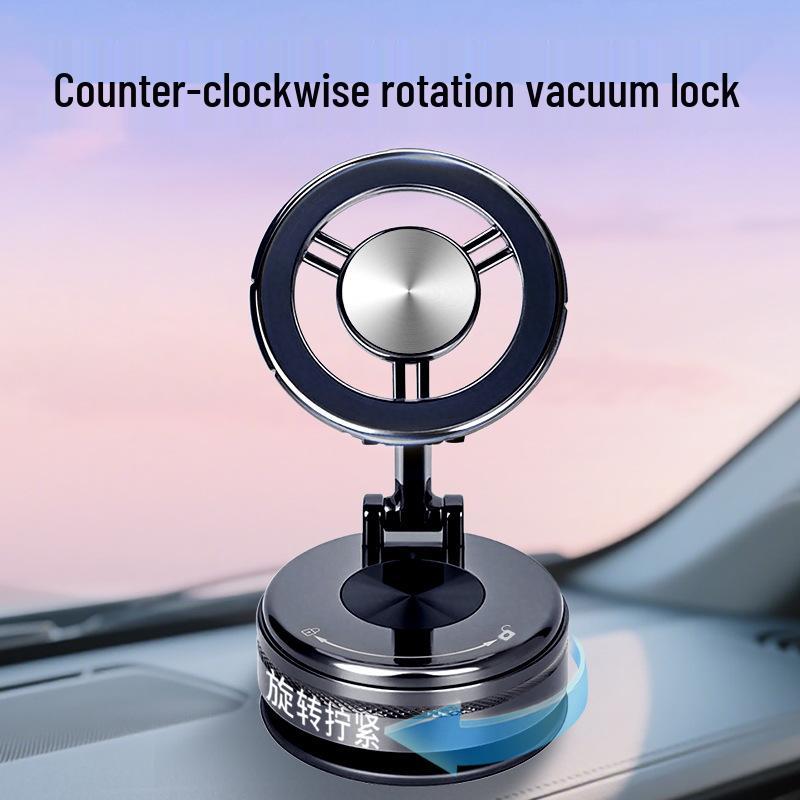 Magnetic Car Mount: Suction, Rotating, Folding Holder with Strong Magnetic Force