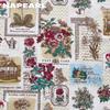 1PC NAPEARL Retro Botanical Pattern Oven Skirt, Tassel Edge Insulated Decoration Oven Door Curtain for Oven Cabinet Kitchen Home Decor
