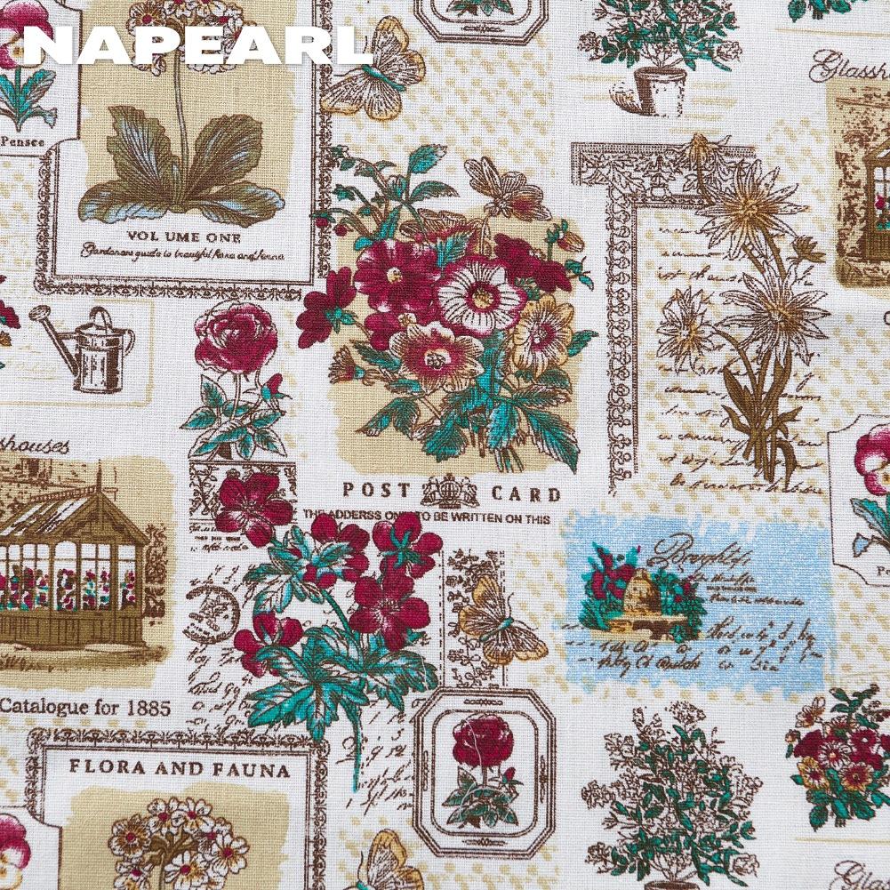 1PC NAPEARL Retro Botanical Pattern Oven Skirt, Tassel Edge Insulated Decoration Oven Door Curtain for Oven Cabinet Kitchen Home Decor