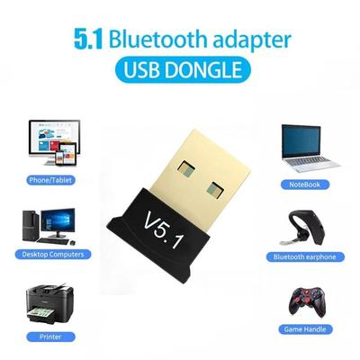 Adapter Bluetooth USB 5.1 Bezprzewodowy nadajnik odbiornik Bluetooth Audio Adapter USB Dongle do komputera PC Laptop