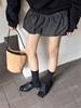 Autumn Retro Lace-Up Chunky Heel Square Toe Leather Shoes for Women