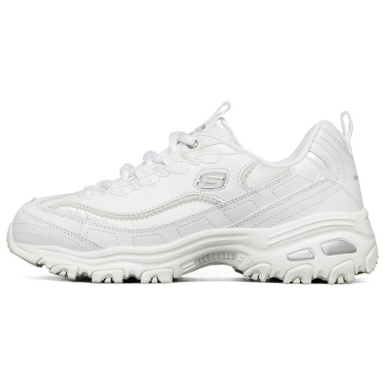 

Skechers DLITES Beaded Bear Fabric Synthetic Leather Comfortable Stylish Low Top Chunky Sneakers Women s Casual Shoes 149463 37.5