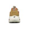 Skechers DLites 1.0 Milk Tea Bear Maple Latte Fabric Synthetic Leather Retro Color Block Durable Low Top Dad Shoes Women Sneaker 149906-TPNT
