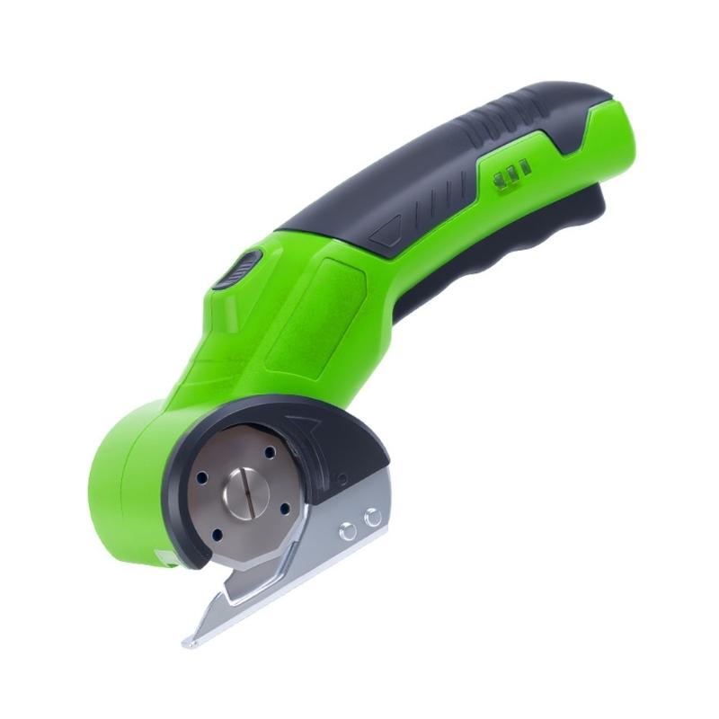 

Battery Powered Electric Scissor Ergonomic Design 1500mAh Lithium Batterie For Leather Carpet Cardboard Plastic Cutting зелёный