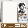 8K Sketch & Drawing Paper: A3 & A4 Thickened Art Student White Paper for Handwritten and Pencil Use
