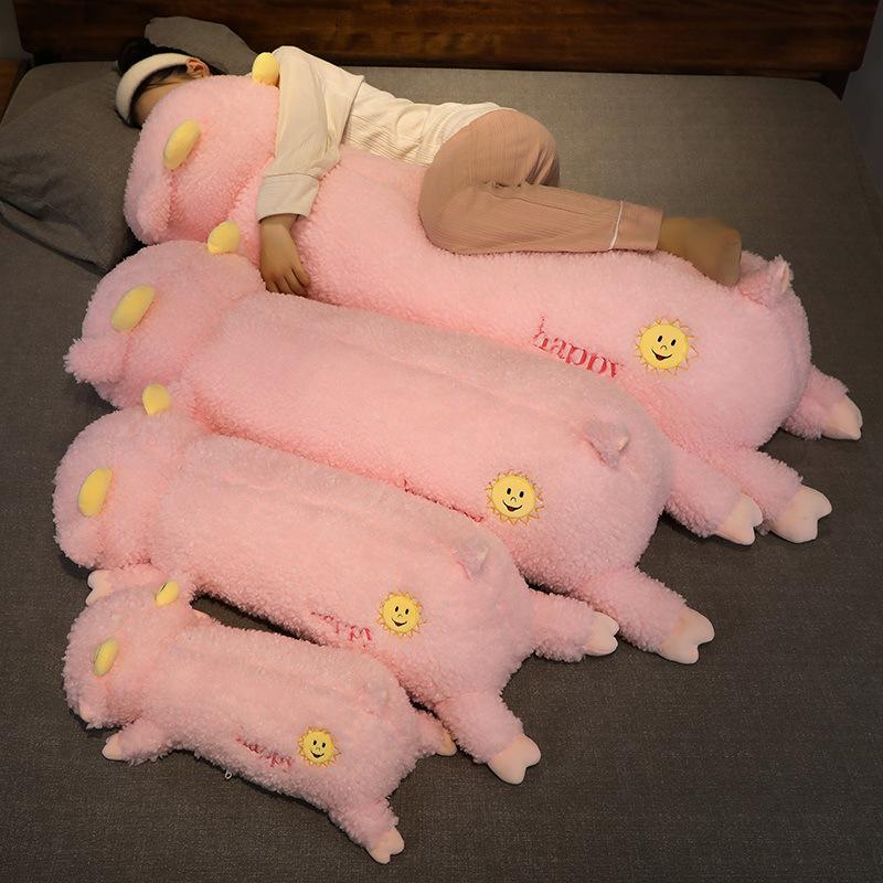 Lying Sheep Pillow Plush Toy Alpaca Doll Girls Sleeping Leg Long Pillow Children's Muppet Doll