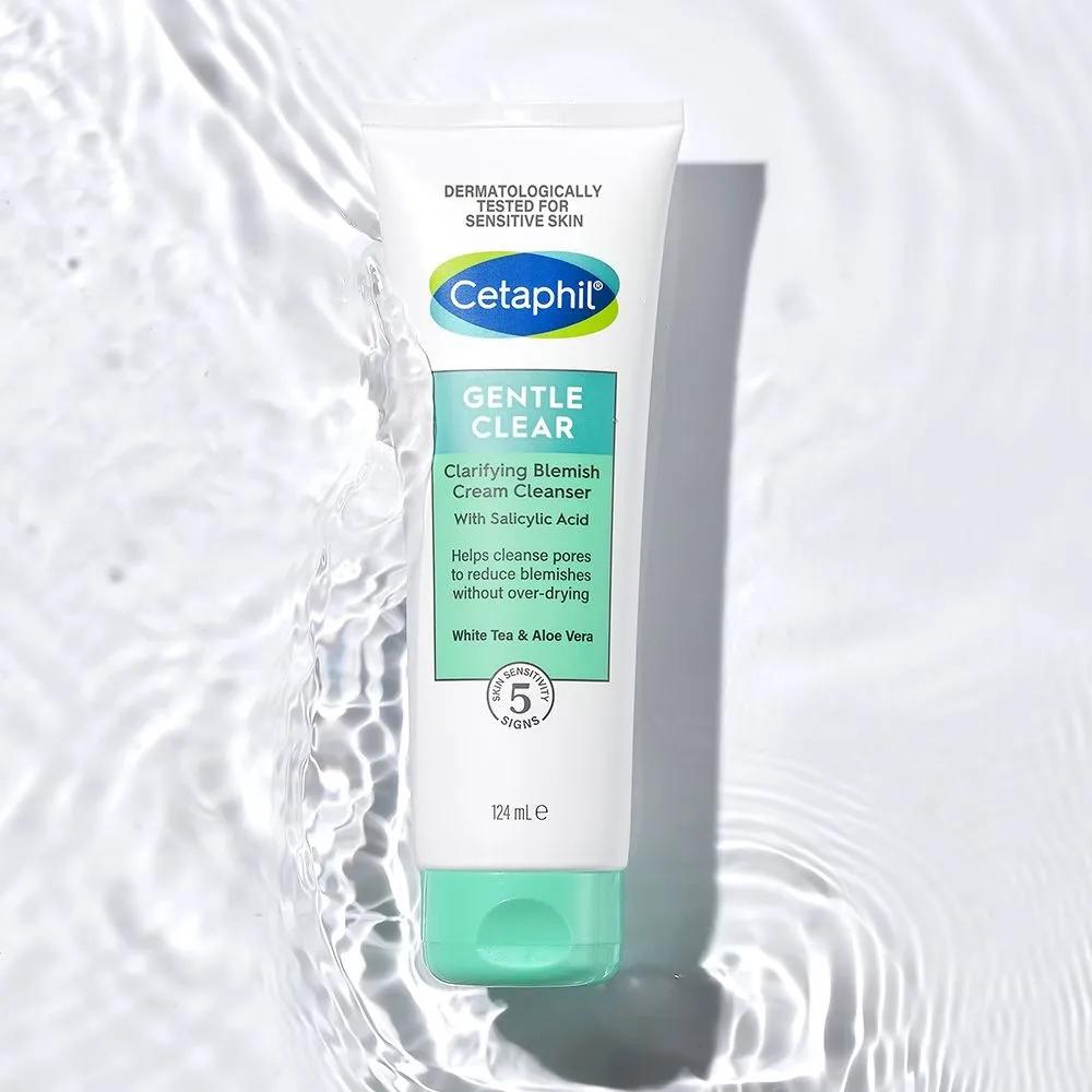 Cetaphil Gentle Clear Mildly Acidic Salicylic Acid Acne Foam Cleanser 124ml (2 bottles)