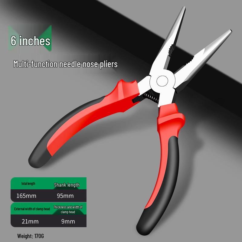 Baolian Multi-Function Mini Electrician Needle-Nose Pliers, Industrial Grade Tool
