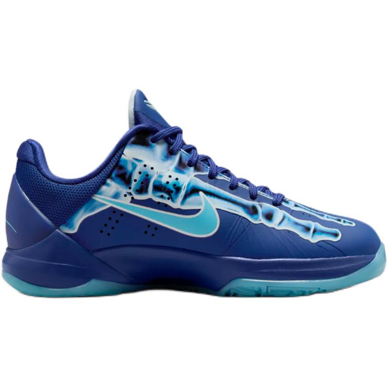 Nike Zoom Kobe 5 Slip Resistant Abrasion Resistant Low top Children's Basketball Shoes Blue Sneakers HM9522-400