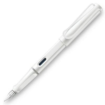 LAMY EF Fountain Extra White Officially Imported Pen, Fine, Safari, White, Clip, L19WTW-EF,