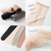 Ultra-Thin Seamless Transparent Gray-Black Pantyhose with Anti-Hook Technology