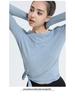 New Autumn/Winter Quick-Dry Slimming Long Sleeve Pilates Yoga Top – Versatile and Flattering Round Neck Sportswear
