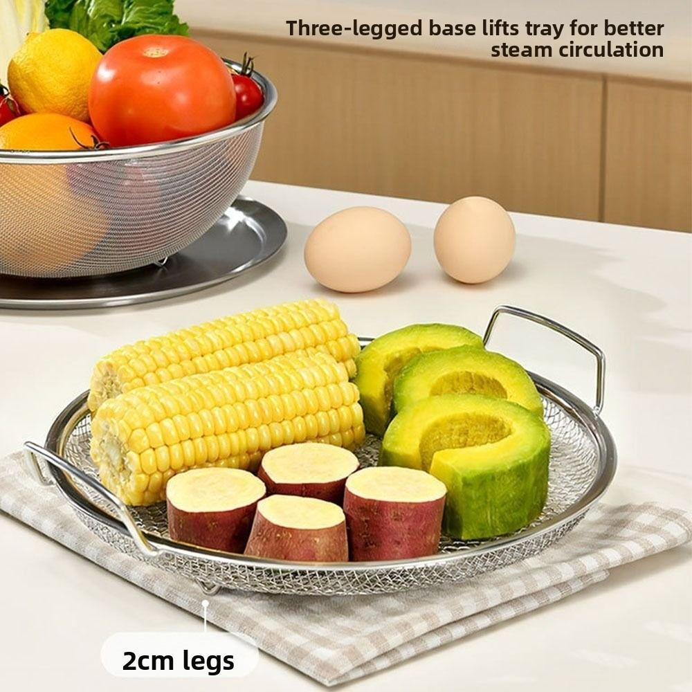 Durable 304 Stainless Steel Kitchen Drain Basket Reusable Round Kitchen Oil Filter Pan Filter Tray