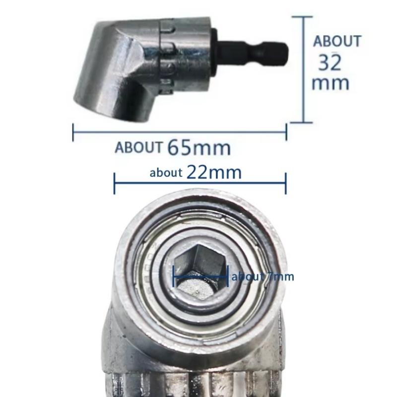 105 Degree Magnetic Bit Angle Extension Screw Driver 1/4 Hex Shank Angle Driver Screwdriver Power Tool Accessories