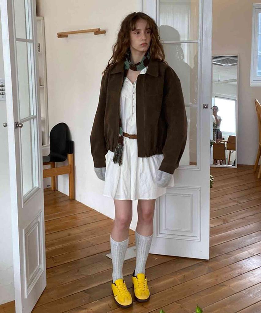Delidi Fons Suede Jacket (Dark Brown)
