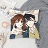 Japanese Classic Anime Horimiya Vintage Pillow Case Fashion Square Pillowcase Bedroom Sofa Room Ins Decoration Leisure