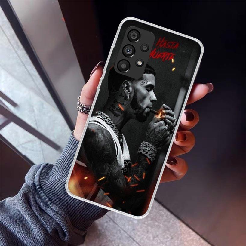 Anuel AA Real H-Hasta La M-Muerte Phone Case For Samsung Galaxy A12 A52S A42 A32 A22 A51 A50 Note 20 Ultra 10 S10 Plus A71 A70 A