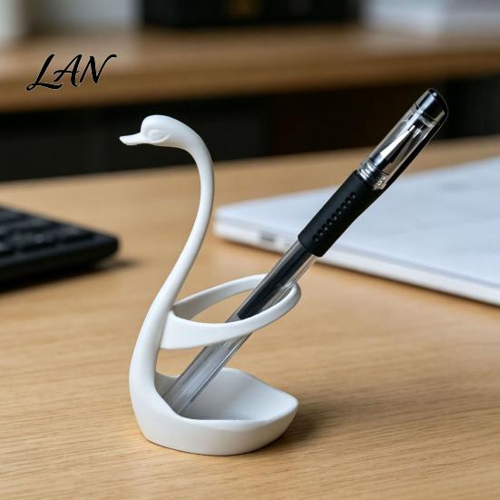 Modernes Schreibtisch-Aufbewahrung 3D-gedruckter Schwan Stifthalter, Dekorative Aufbewahrung, Ästhetischer Kleiner Organizer-Behälter, Minimalistischer Schreibwarenhalter für