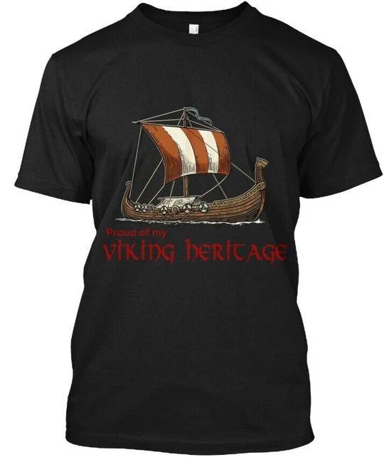 Cool Viking Heritage Proud Of My Hericage T shirt Made in the USA Size S to 5XL L
