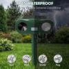 Solar Ultraschall Tierabwehr für Außenbereich, Wasserdichte Katzenabwehr für Gärten UK mit Bewegungssensor & Blitzlicht, USB-Aufladung, Hält Katze Hund Fuchs S