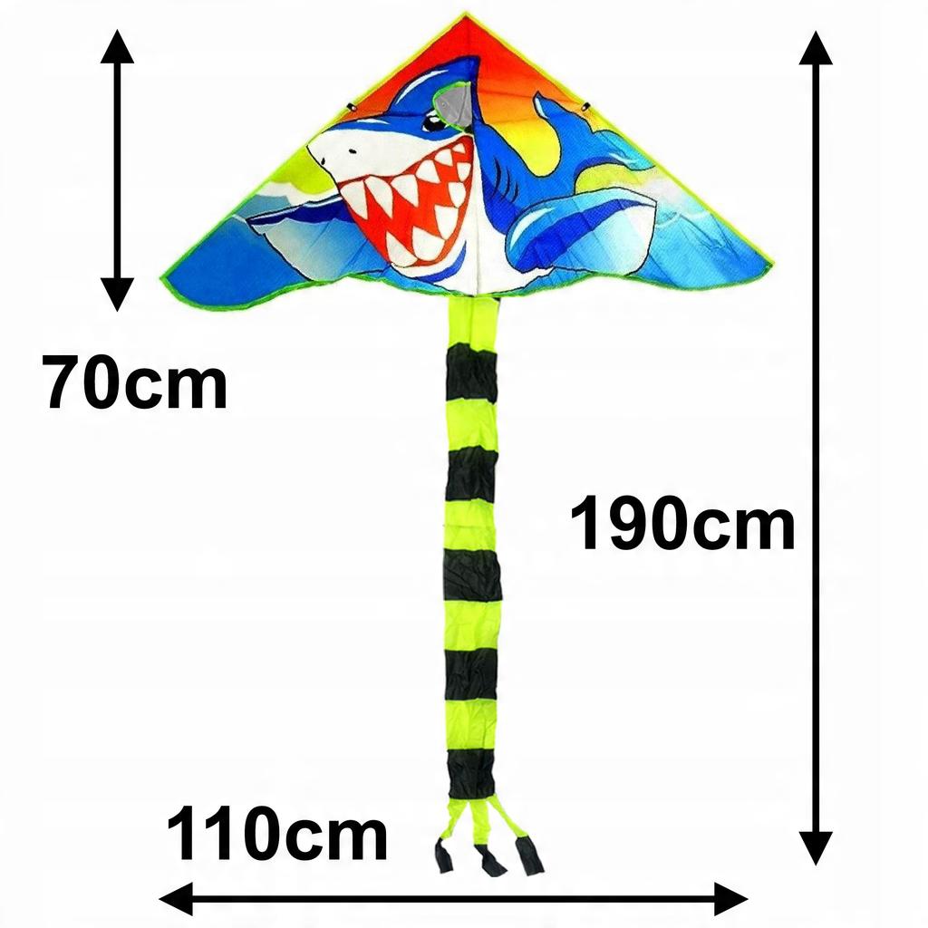 Megadidi Kite with Tail Sea Adventure Shark 190 Cm