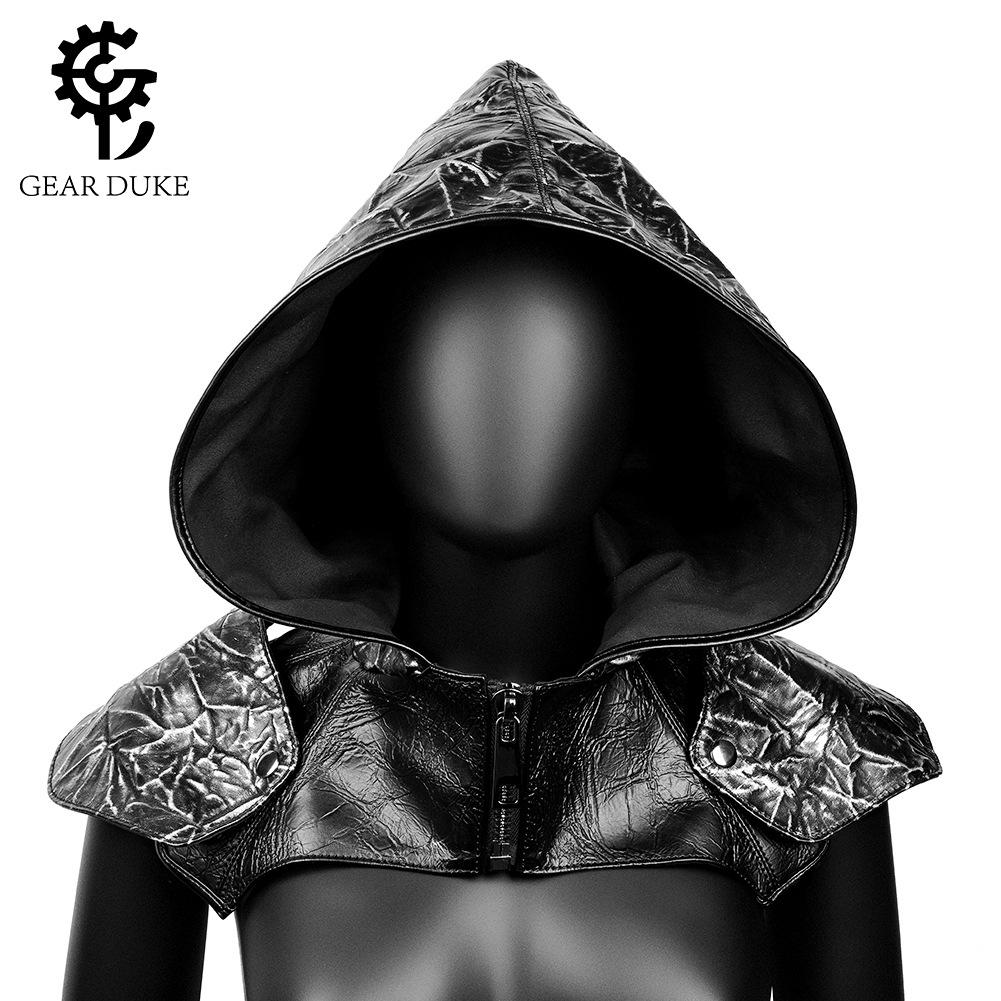Mantello Pieghettato Europeo e Americano di Halloween, Cappello Accessorio Maschera Becco di Peste Cosplay Medievale
