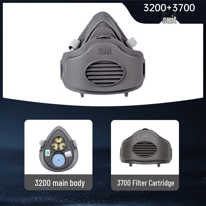 3M 3200 Series Half-Face Reusable Respirator Kit Standard