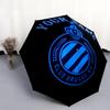 1 PC Automatic Folding Umbrella - Club Brugge KV Custom Name Pattern, Portable & Foldable Design with 8 Ribs, Christmas Birthday Gifts