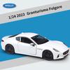 Welly 1/24 Maserati Granturismo Folgore 2023 Coupe Alloy Sports Car Model Diecasts Metal Racing Vehicles Car Model Kids Toy Gift