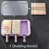 Kids Cartoon Shape Popsicle Molds Food-Grade Silicone Reusable Sticks Non-Stick Design Easy Release Ice Cream Mold
