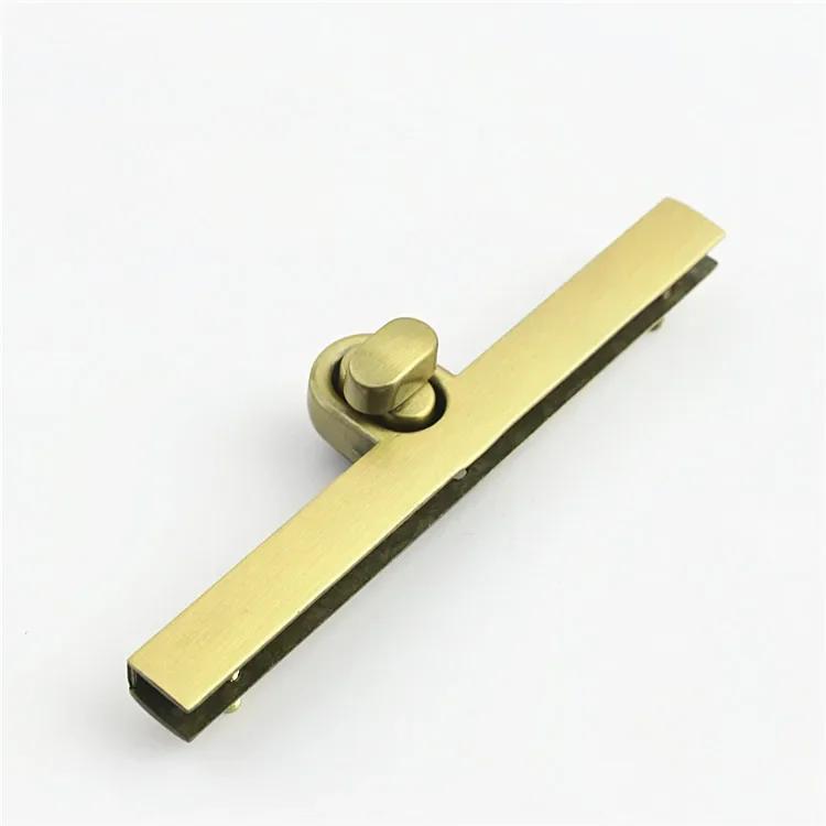 

1PC 9.5cm Twist Lock Buckle Hardware Bag Accessory Bag Clasp Turn Lock Closure Long Strip Fashion DIY Metal Durable