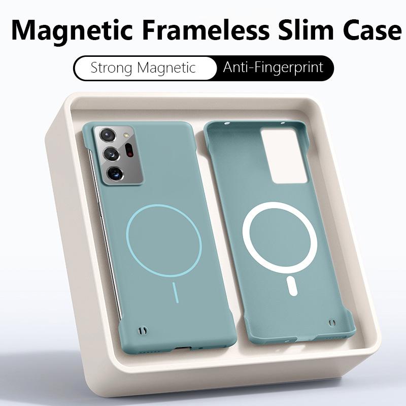 Phone Case Cswo02 For Magsafe Frameless Magnetic Wireless Charging Phone Case For Samsung Galaxy Note 20 Ultra Note20ultra Slim Hard Back Cover