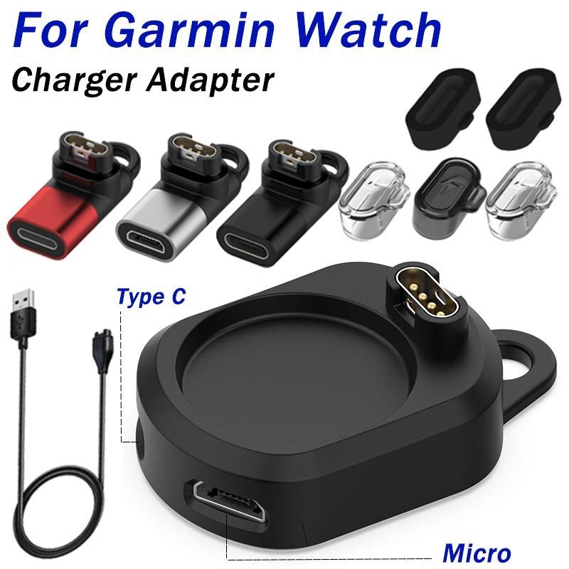 Typ-C-Ladegerät-Adapter für Garmin Fenix 7 6 5 7X Forerunner 955 935 255 Uhr-Ladestecker für iOS Micro-USB-C-Ladeadapter