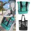 Wärmeerhaltung Picknick Strandtasche Frauen Mesh Transparent Doppelschicht Schwimmen Lagerung Hohe Kapazität Einkaufen Wasserdichte Taschen Tote