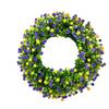 33cm Artificial Wreath Eucalyptus Simulation Flower Wreath 3D Fake Flower  Wedding Decor