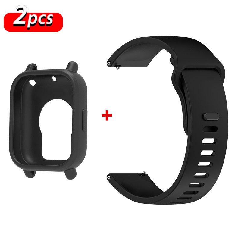 Original Silicone Strap+Case For Xiaomi Redmi Watch 5 Active smartwatch wristband Sport Bracelet correa Redmi watch 5 Lite bands