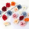 5/10Pcs Handmade Rose Artificial Flower Head Christmas Home Room Decoration Craft Flower Wreath For Parties Brides Wedding Decor