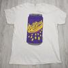 Smith Street Band White Unisex Graphic 100% Cotton T-shirt Mens Tees Top Size L Purple Soda Can Print