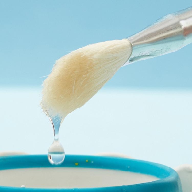 Acrylic Paint Brush Mop Brush for Blending, Goat Hair Brush Wood Handle Artist Brush for Acrylic Watercolor Oil Painting