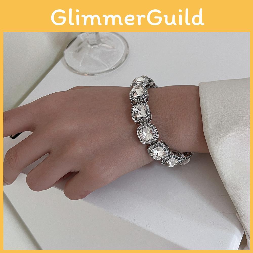 Titan Minimalistischer Stahl Handschmuck Zirkonia Geometrische Alltagsform