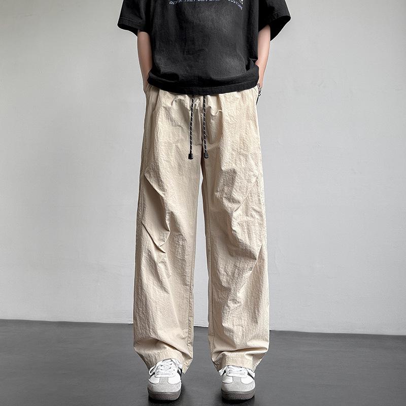 Casual Pants American Paratrooper Boys' Spring and Summer New Straight Loose Versatile Trousers Work Pants