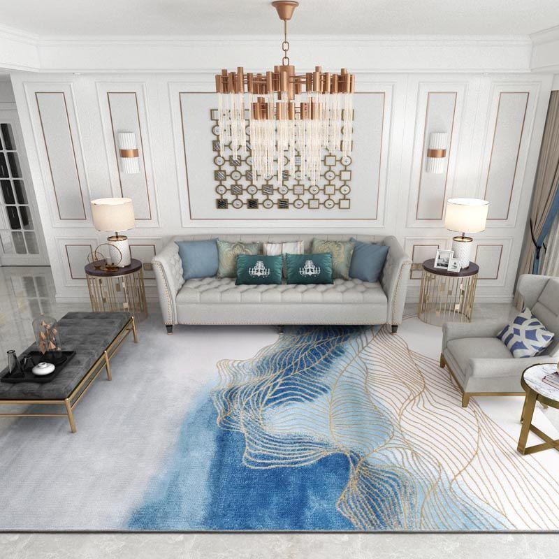 Carpet American Living Room Modern Simplicity of Large Carpet Light Luxury Nordic Bedroom Floor Mat Absorbent Carpet Doormat