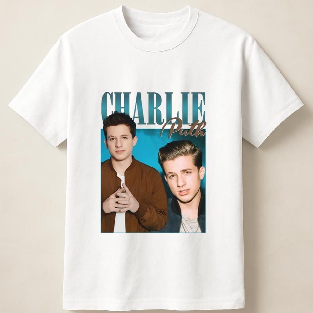 Charlie Puth Singer Merchandise Poster Look Unisex T Shirt Unisex T-Shirt L