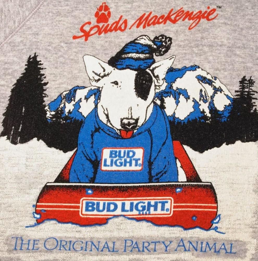 

VINTAGE BUD LIGHT SPUDS MACKENZIE 1987 SIZE S-5XL Shirt Unisex T-Shirt XXXL